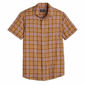 Pendleton Dawson Linen Shirt Bronze / Red / Blue Plaid Grab It Before Gone Special Occasion Discount