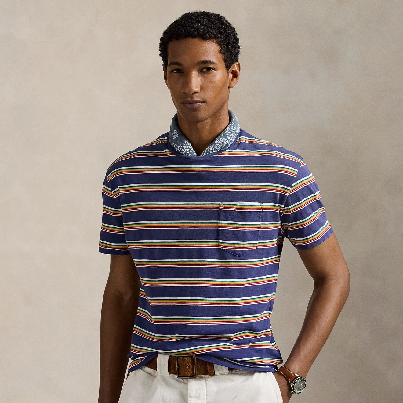 Big Sale Today Flash Offer Today Polo Ralph Lauren Short Sleeve T Shirt Classic New Classic Navy Multi