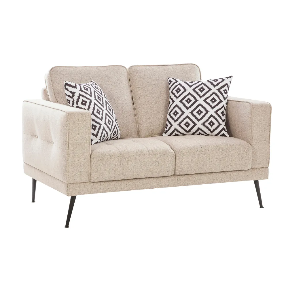 Eugene Euphoric Beige Loveseat