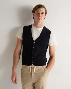 Men'S Chelsea Cashmere Waistcoat Navy Blue Steal Todays Offer