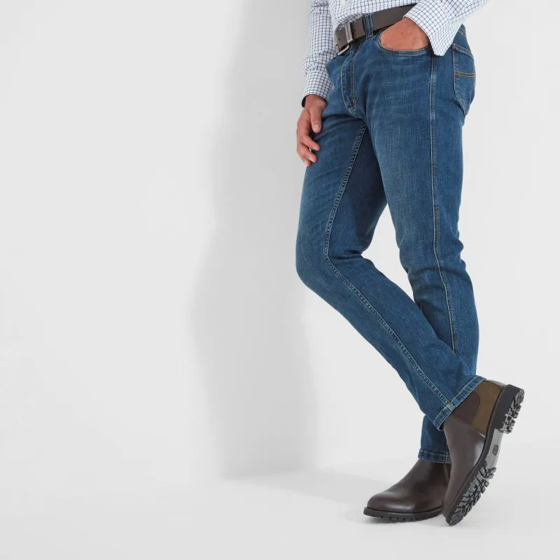 Sale Ending Soon Instant Savings Deal Schoffel James Slim Fit Regular Length (32") Mens Jeans - Indigo