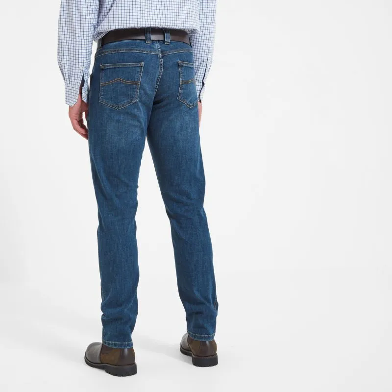 Schoffel James Slim Fit Regular Length (32") Mens Jeans - Indigo Shop Hot Deals Mega Discount Today