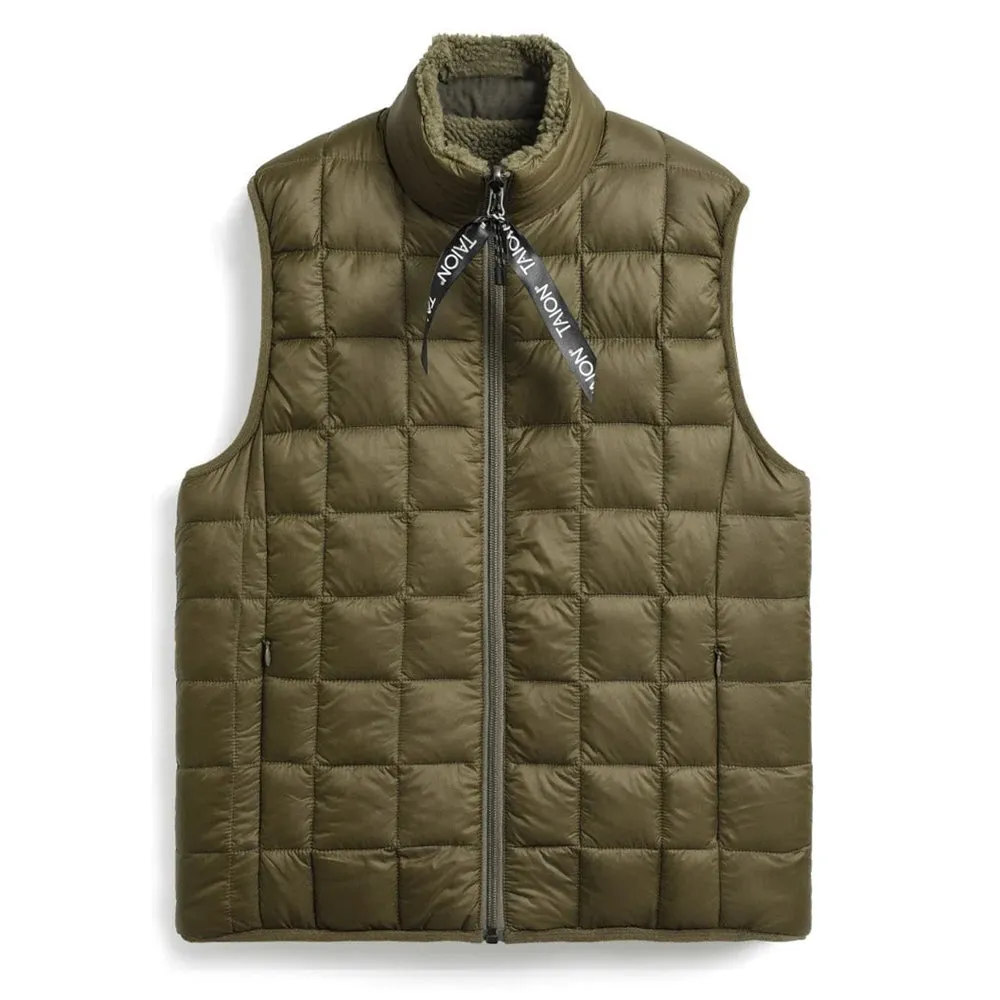 Hot Pick Online Taion Down Boa Reversible Vest Olive / Dark Olive