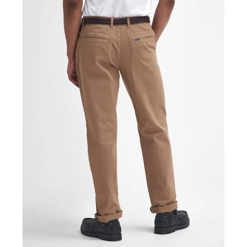 Barbour Washed Stretch Twill Tailored Fit Mens Trousers - Stone Shop the Best Deals Today Only Special