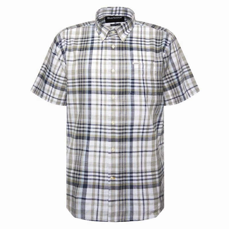 Todays Steal Dont Miss This Steal Barbour Hartley Regular Fit Mens Shirt - Olive