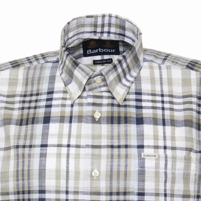 Barbour Hartley Regular Fit Mens Shirt - Olive Exclusive Hot Pick Dont Miss This Offer