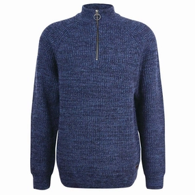 Barbour Horseford Lambswool Half Zip Mens Jumper - Navy Trending Hot Picks