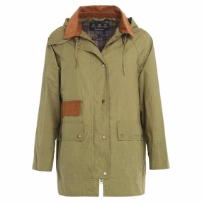 Barbour Oxburgh Showerproof Ladies Jacket - Olive/Classic Exclusive Online Discount Online Deal Frenzy