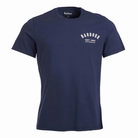 Barbour Preppy Tee New Navy Sweet Deal Today