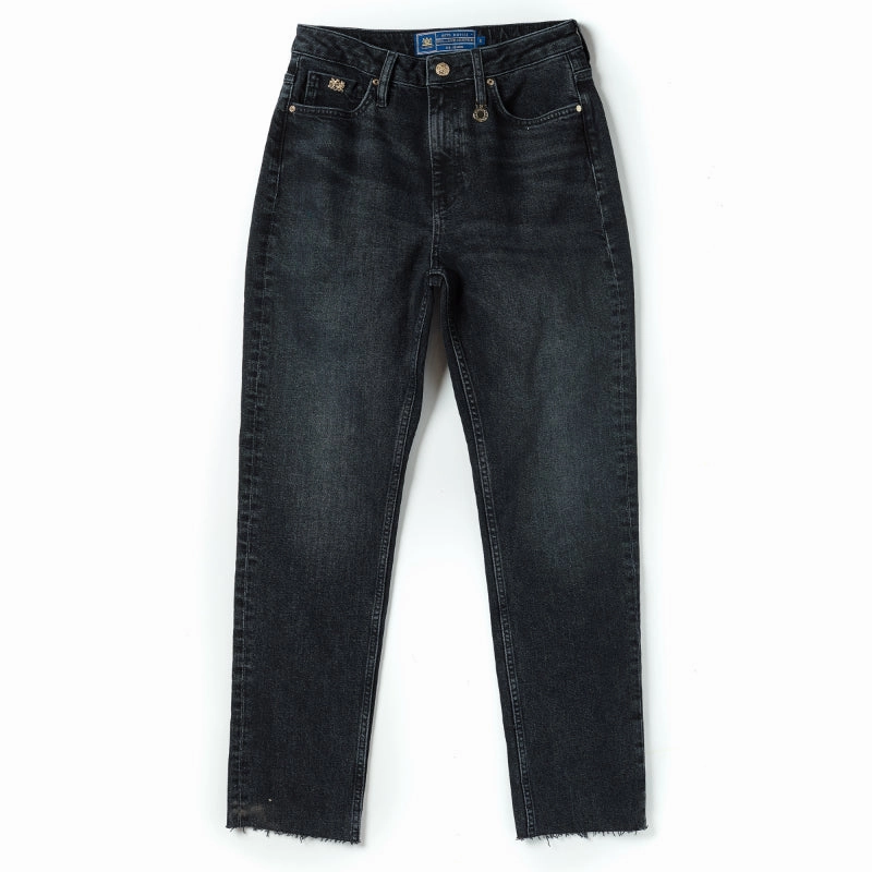 Holland Cooper High Rise Ladies Slim Jeans  - Washed Black Shop Hot Picks Surprise Discount Today