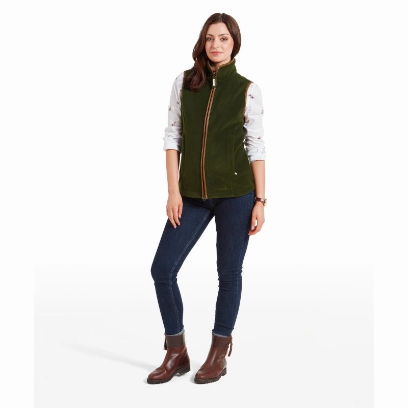 Special Savings Today Schoffel Lyndon Ladies Fleece Gilet - Forest