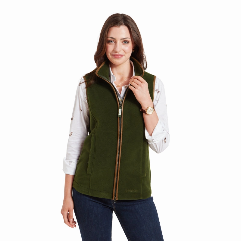 Schoffel Lyndon Ladies Fleece Gilet - Forest Limited Stock Hot Deal