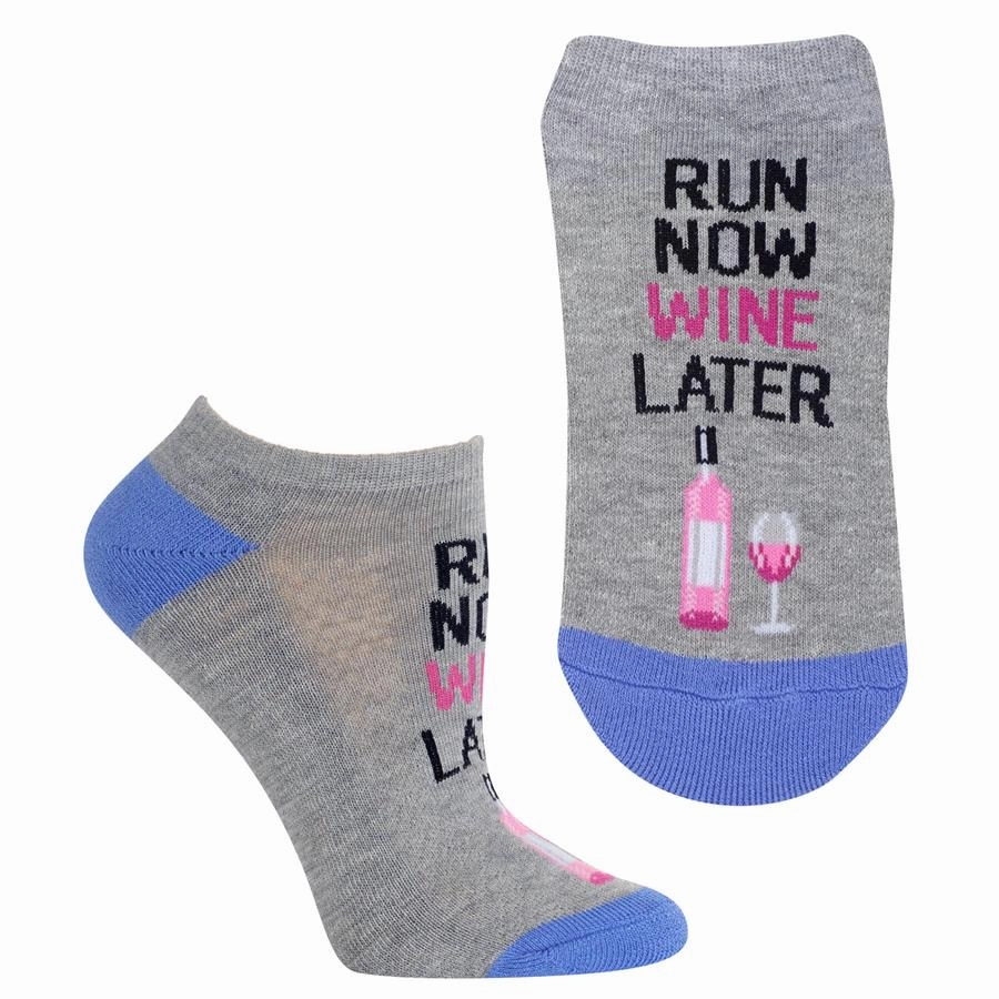 Todays Steal Todays Special Savings Women'S Low Cut Run Now Wine Later Socks