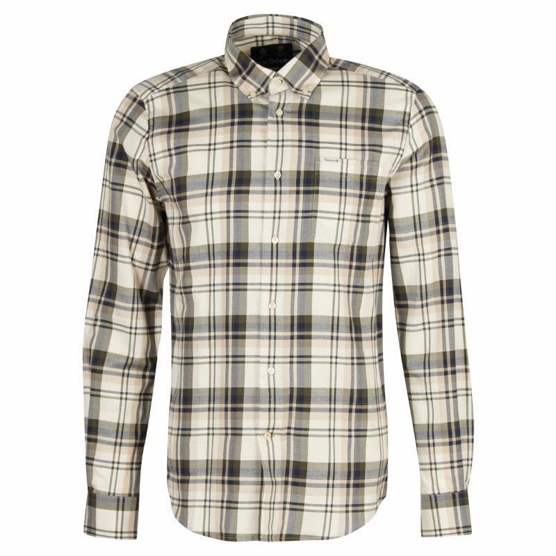 Barbour Falstone Tailored Fit Mens Shirt - Stone Exclusive Hot Pick