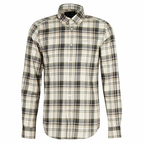 Barbour Falstone Tailored Fit Mens Shirt - Stone Exclusive Hot Pick