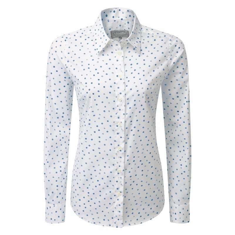 Limited Stock Deals Flash Sale Alert Schoffel Ladies Norfolk Shirt - Cobalt Blot