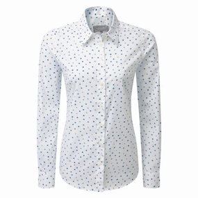 Shop Now Save Sweet Deal Inside Schoffel Ladies Norfolk Shirt - Cobalt Blot