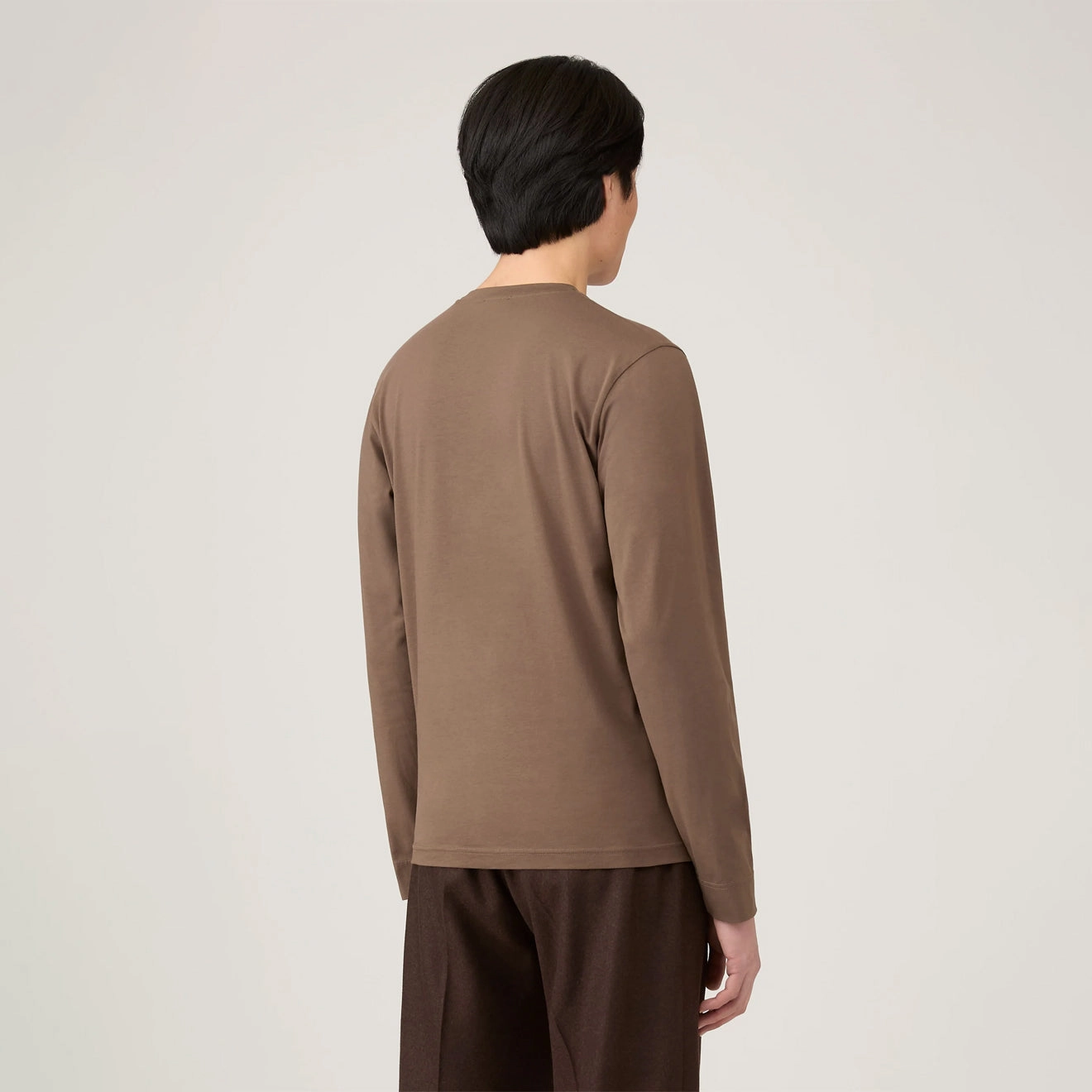 Price Drop Alert Shop Hot Deals Sunspel L/S Riviera T-Shirt Bark