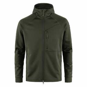 Best Seller Deal Fjallraven Abisko Grid Fleece Hoodie Deep Forest