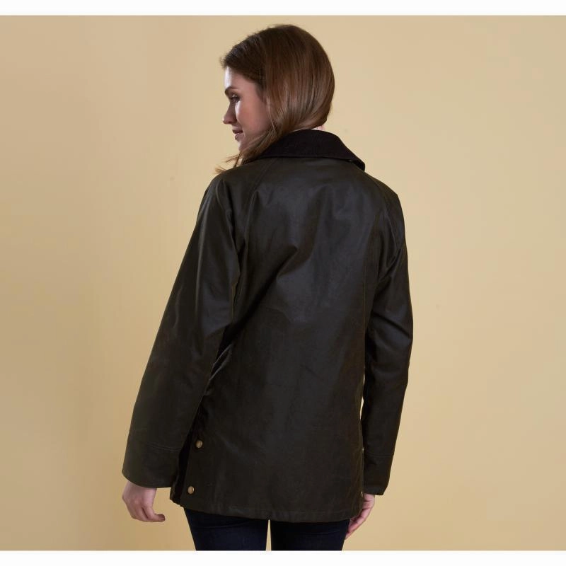Barbour Ladies Acorn Wax Jacket - Olive Online Exclusive Steal