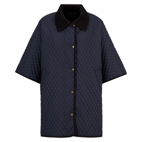 Dont Miss These Savings Barbour Oakham Ladies Quilted Cape - Dark Navy