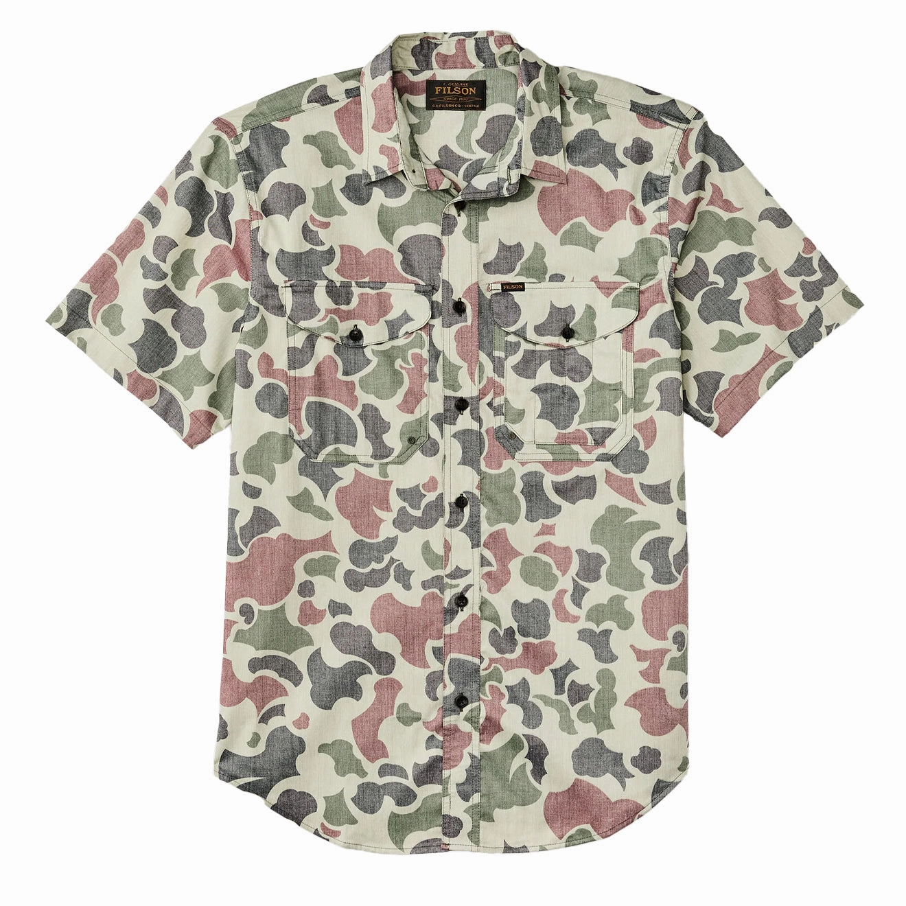 Filson Twin Lakes Short Sleeve Shirt Shrub Camo Special Occasion Discount Shop Smart Deals