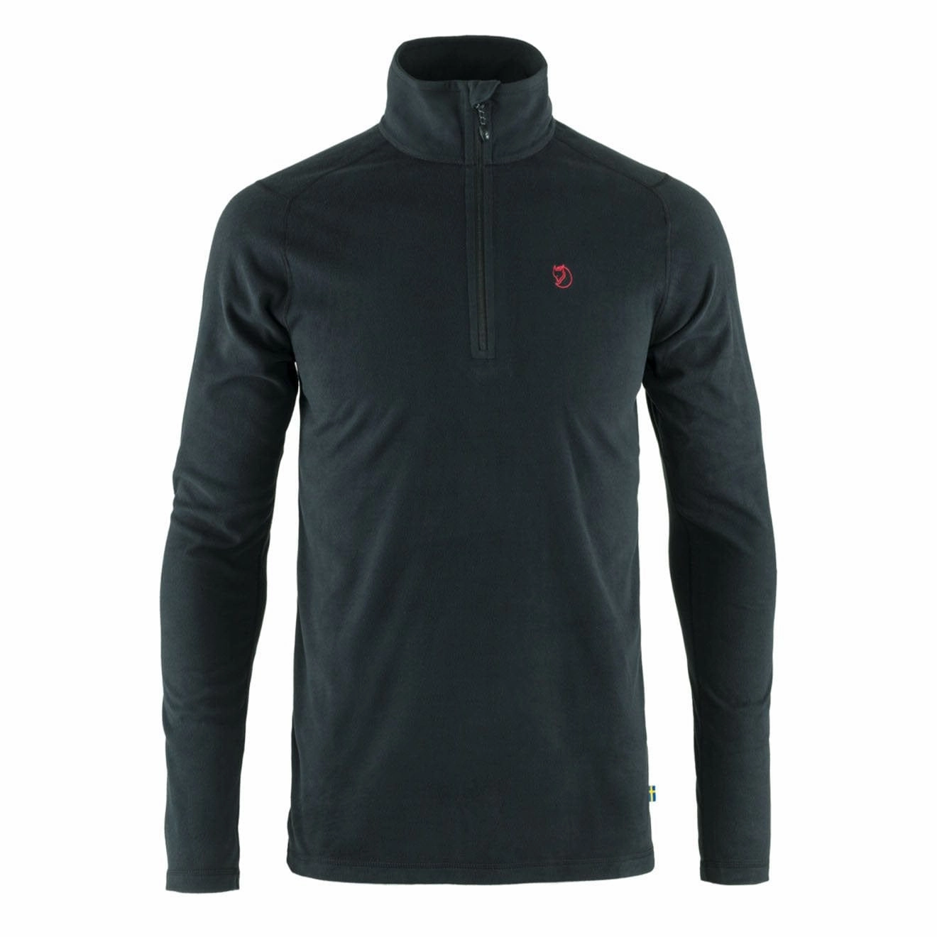 Sale Ending Soon Big Sale Today Fjallraven Pine Half Zip Microfleece Black