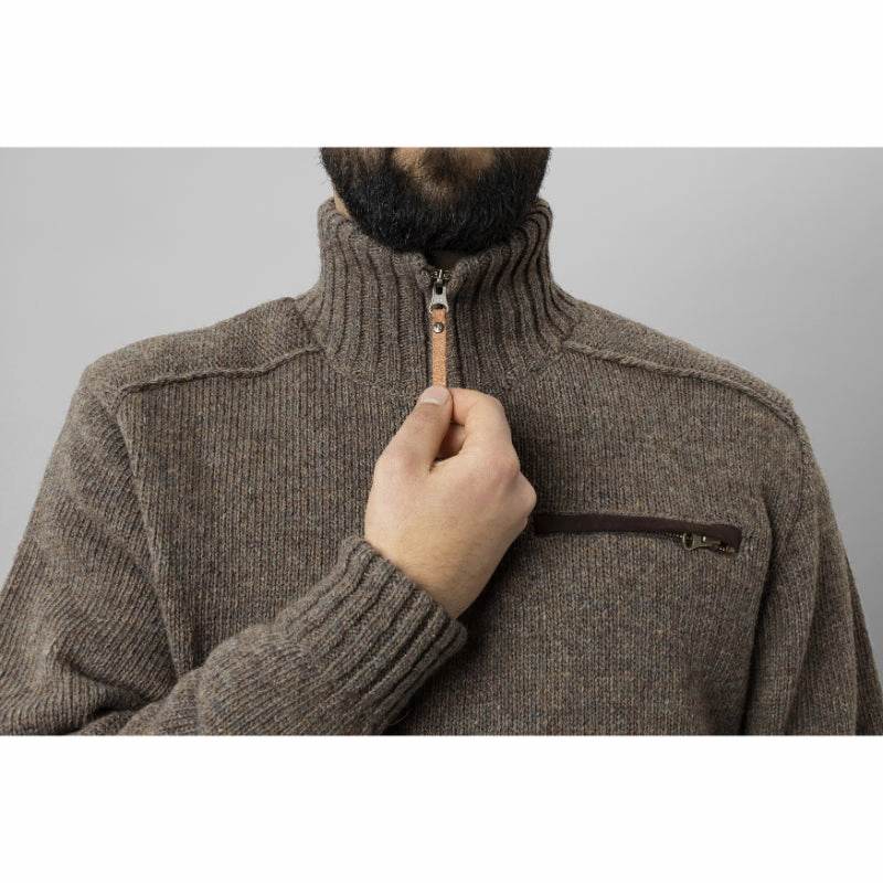 Harkila Annaboda 2.0 Hsp Mens Windproof 1/4 Zip Jumper - Dark Sand Grab Your Deal Today