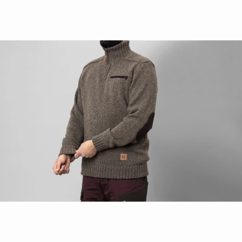 Harkila Annaboda 2.0 Hsp Mens Windproof 1/4 Zip Jumper - Dark Sand Best Deal Today Today Only Hot Sale