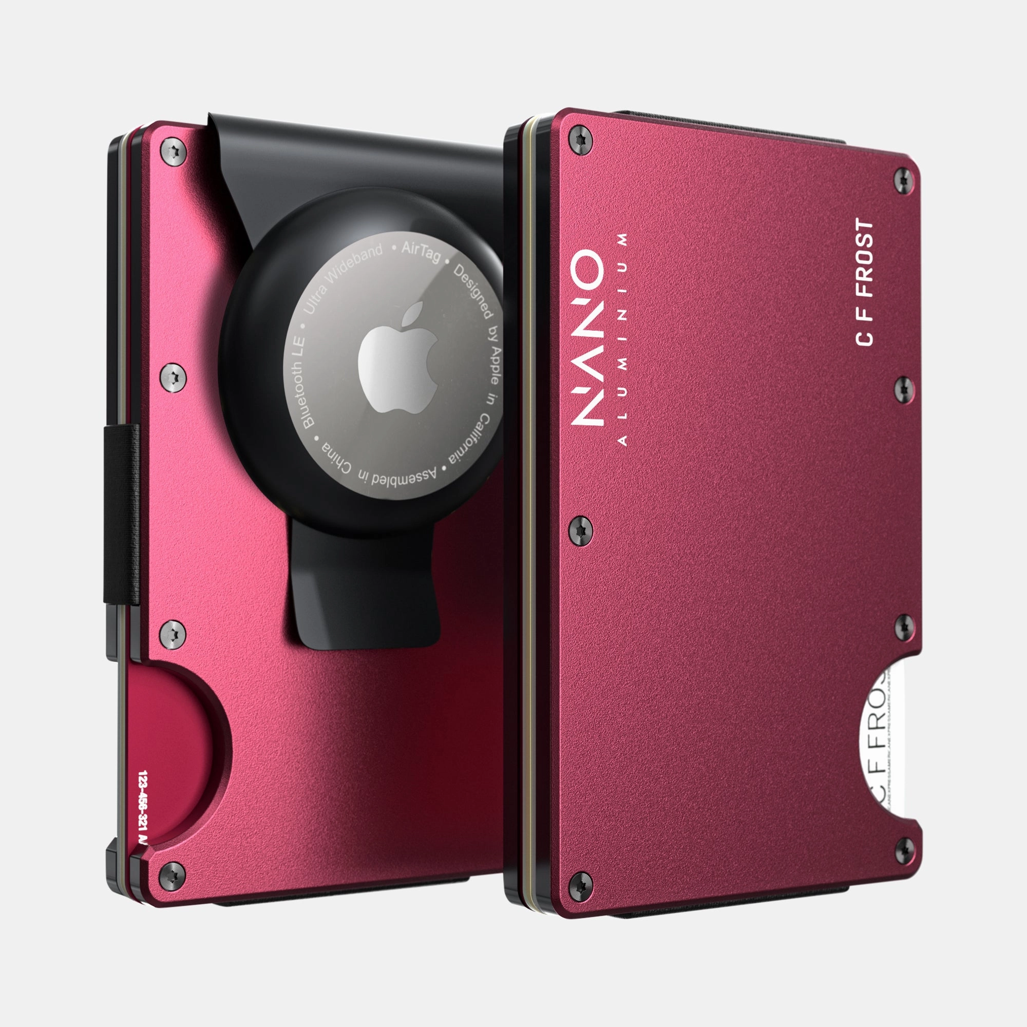 Personalised Airtag Money Clip Wallet (Portofino Red) Limited Offer Alert Trending Savings Now