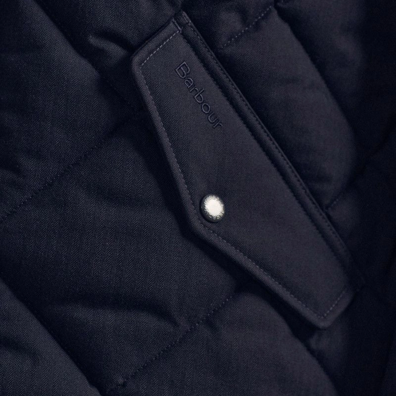 Barbour Stanford Chelsea Mens Quilt Jacket - Dark Navy Dont Miss Todays Deal Best Seller Deal