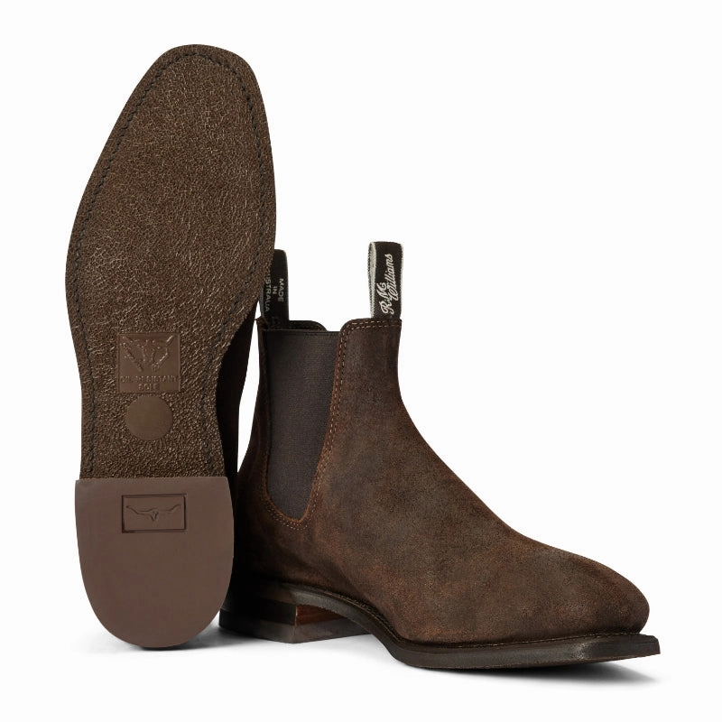 Hot Clearance Now R.M.Williams Comfort Craftsman Mens Wax Suede Boots - Rustic Brown