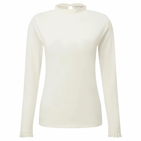 Schoffel Ilkley Ladies Longsleeve Top - Ecru Special Offer Inside Special Deal Frenzy