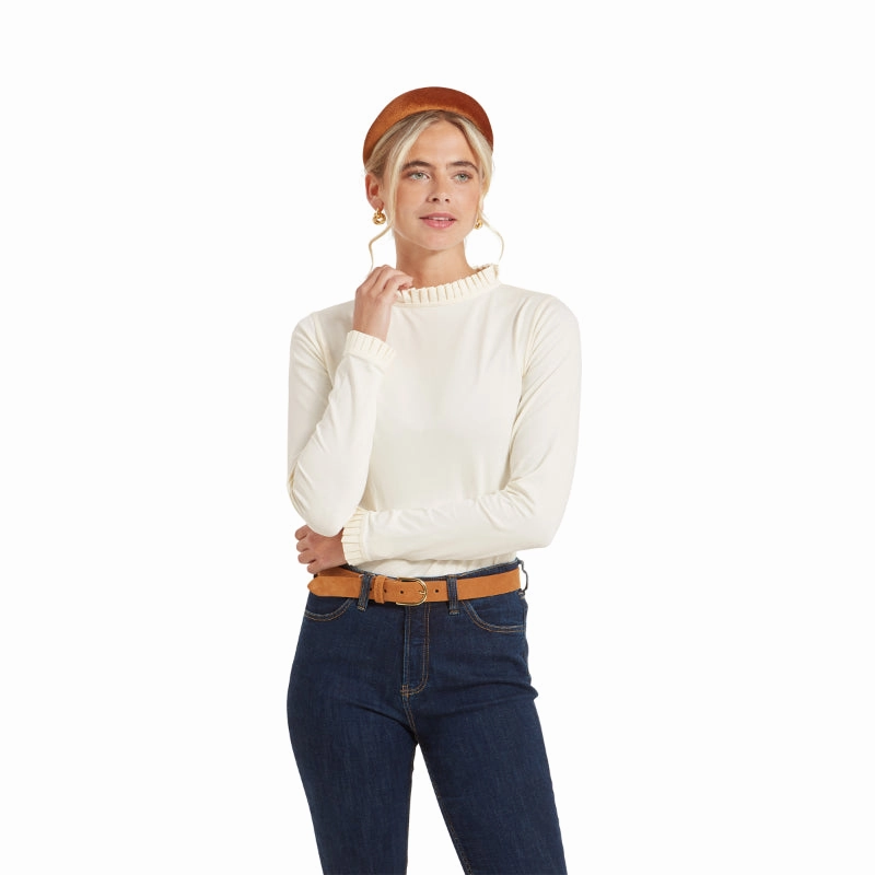 Hot Pick Sale Exclusive Online Offer Schoffel Ilkley Ladies Longsleeve Top - Ecru