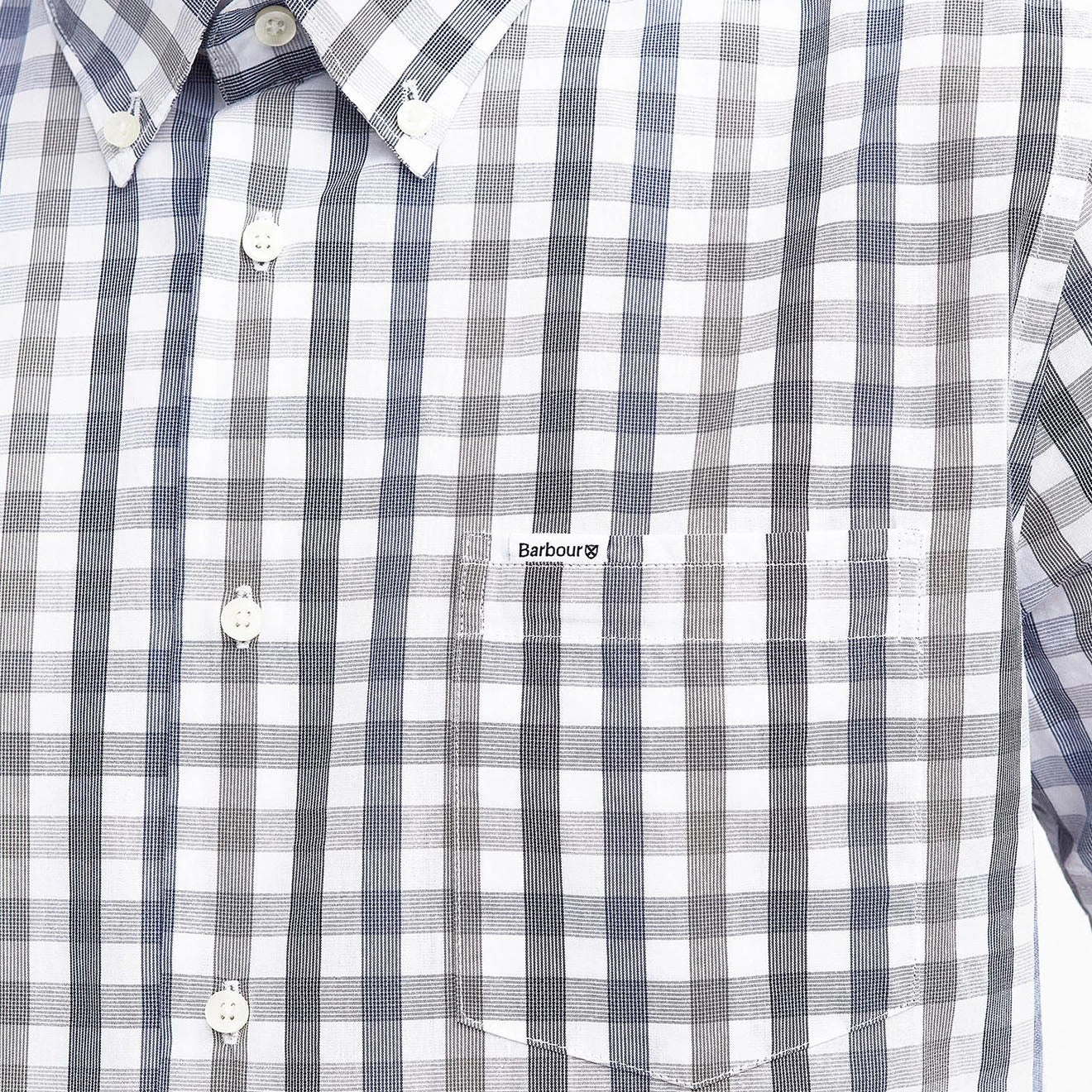 Barbour Longstone Short Sleeve Tailored Shirt Olive Hot Clearance Now