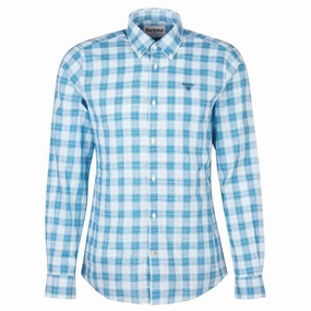 Hot Offer Frenzy Barbour Spillman Mens Shirt - Sky
