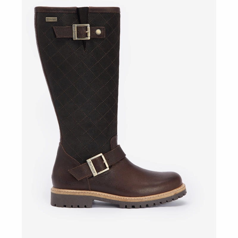 Limited Stock Offer Barbour Willow Tall Waterproof Ladies Boot  - Dark Brown