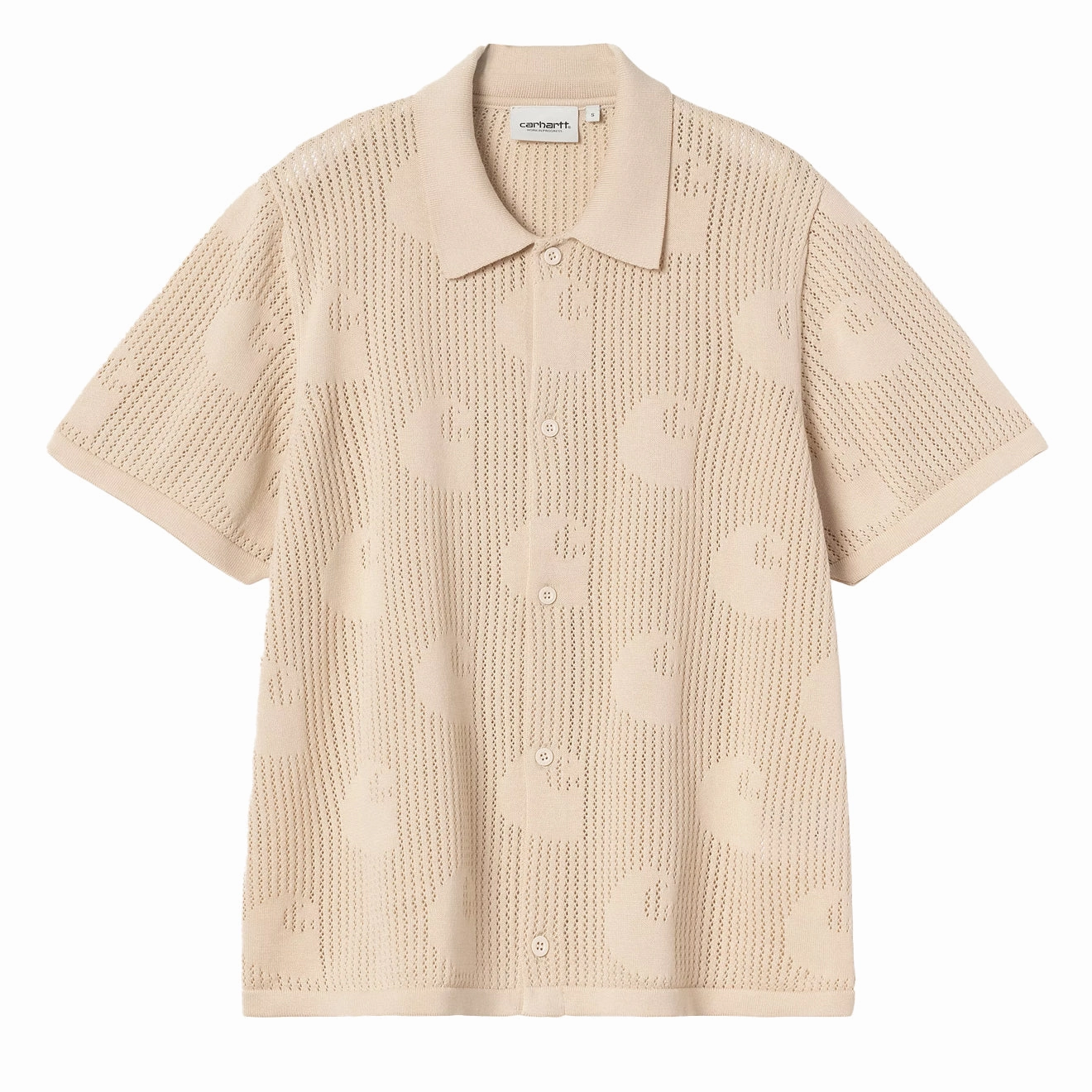 Dont Wait Save Today Mega Hot Offer Carhartt Wip We S/S Temple Knit Shirt Fleur De Sel
