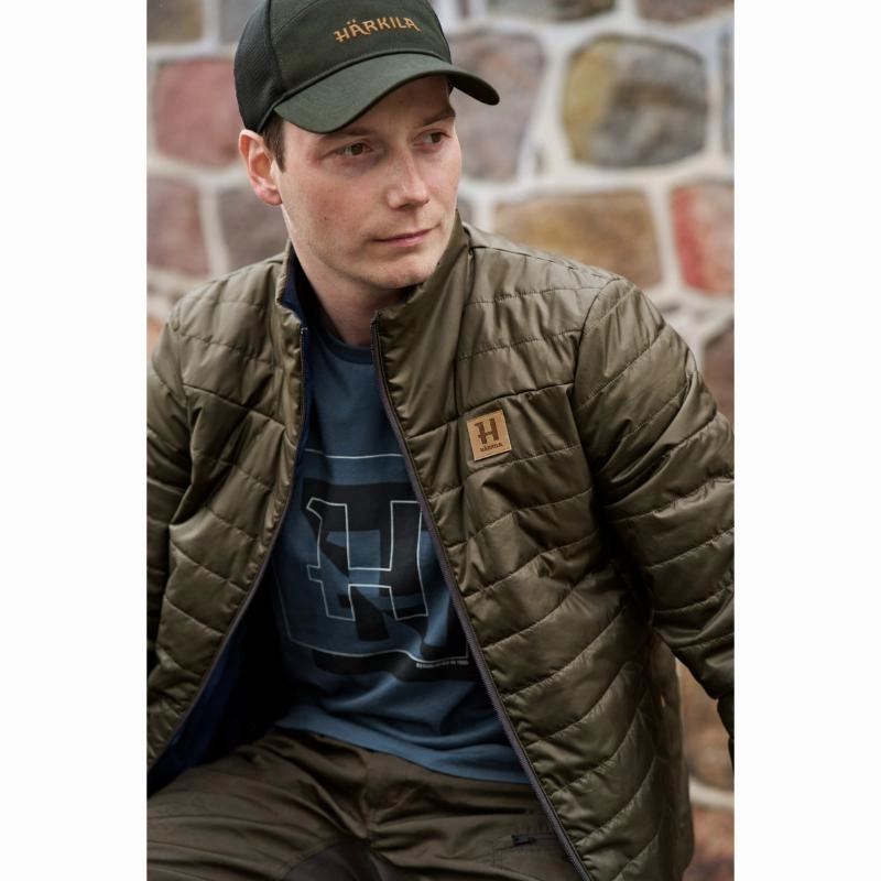 Dont Miss Todays Deal Daily Deal Frenzy Harkila Kalix Hsp Reversible Mens Padded Jacket - Willow Green/Sea Blue