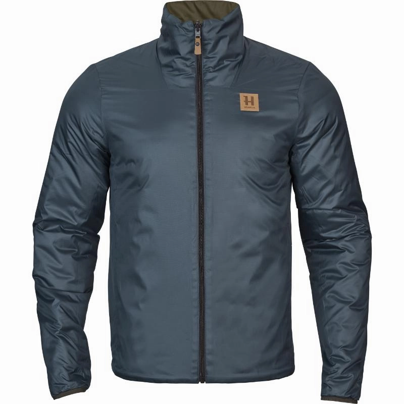 Todays Mega Savings Harkila Kalix Hsp Reversible Mens Padded Jacket - Willow Green/Sea Blue
