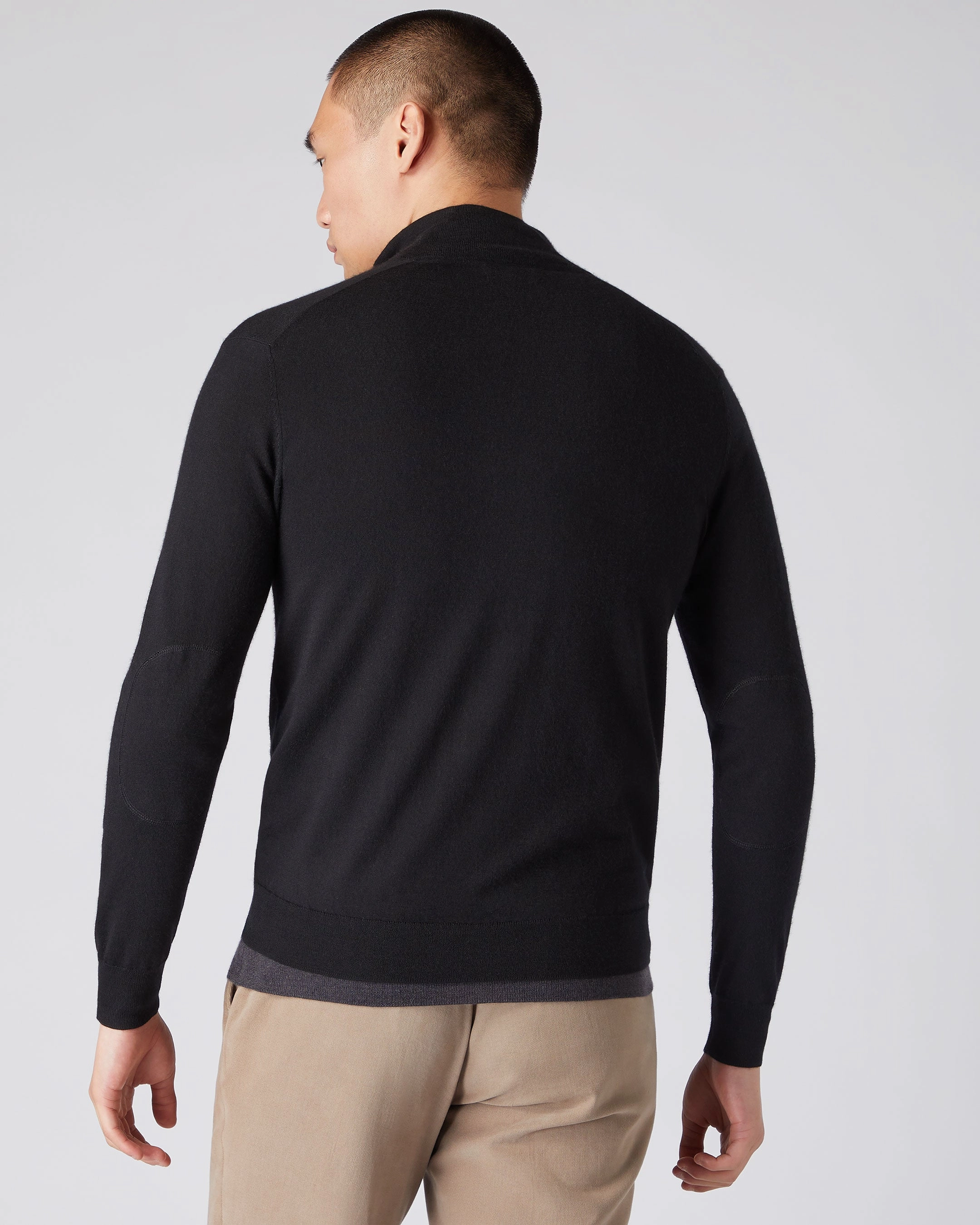 Men'S Hyde Fine Gauge Cashmere Full Zip Jumper Black Special Steal Event Today Only Savings