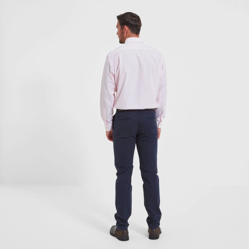 Instant Deal Today Schoffel Harlyn Tailored Mens Shirt - Pink Check