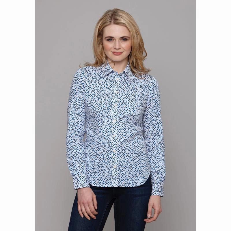 Schoffel Suffolk Ladies Cotton Shirt - Blue Flash Pick Today