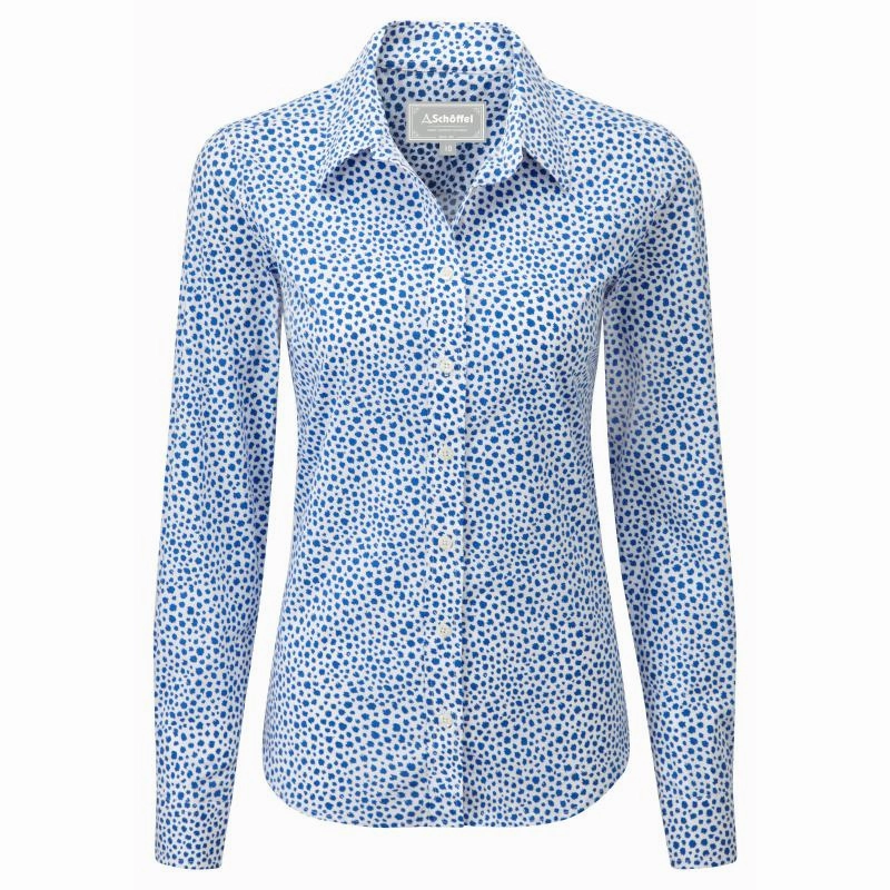 Schoffel Suffolk Ladies Cotton Shirt - Blue Today Only Discount Hot Sale Frenzy