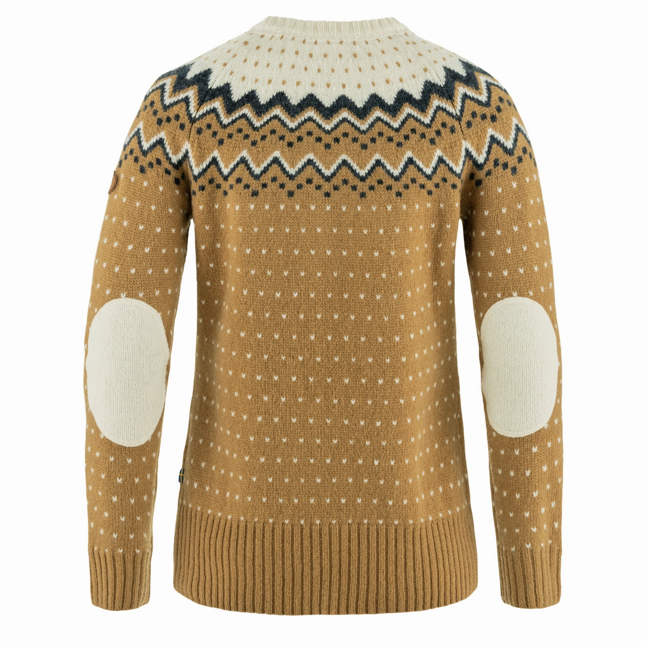 Fjallraven Womens Ovik Knit Sweater Buckwheat Brown / Chalk White Online Exclusive Deal MustHave Gift Ideas
