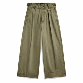 Surprise Discount Today Mega Sale Now Rrl By Ralph Lauren Womens Kyle Trouser Ankle Pleated New Olive
