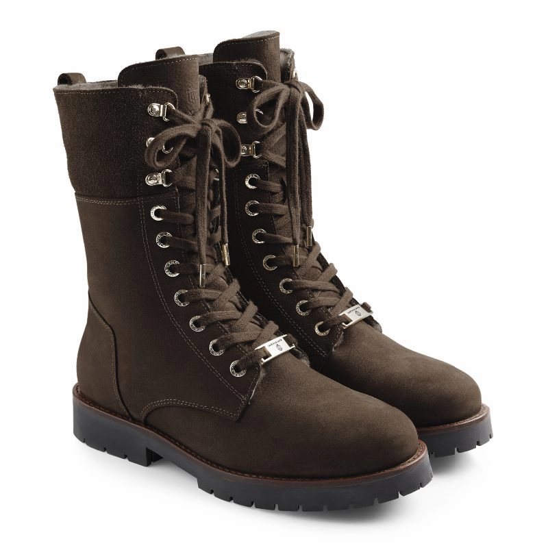 Online Exclusive Savings Fairfax & Favor Anglesey Ladies Shearling Lined Boot - Chocolate