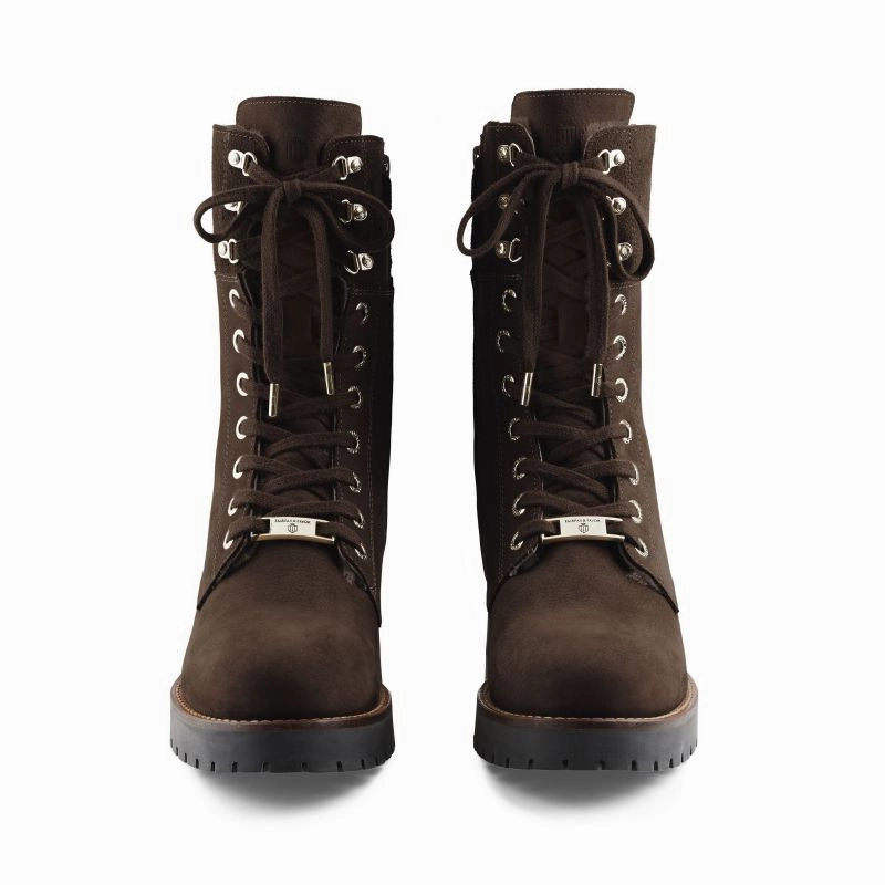 Grab It Fast Fairfax & Favor Anglesey Ladies Shearling Lined Boot - Chocolate