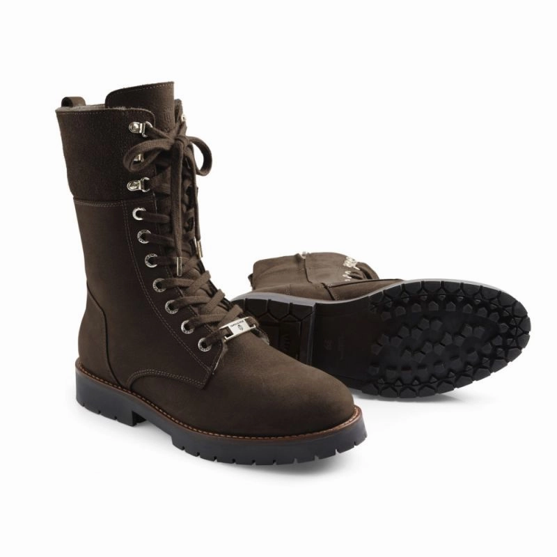 Trending Offer Today Instant Hot Deal Fairfax & Favor Anglesey Ladies Shearling Lined Boot - Chocolate