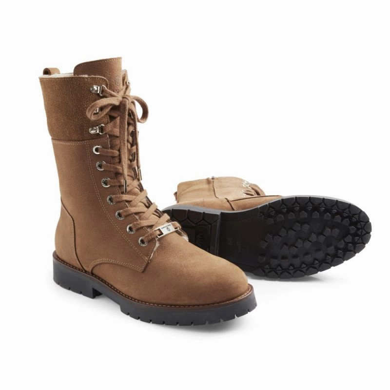 Today Only Hot Pick Fairfax & Favor Anglesey Ladies Shearling Lined Boot - Cognac